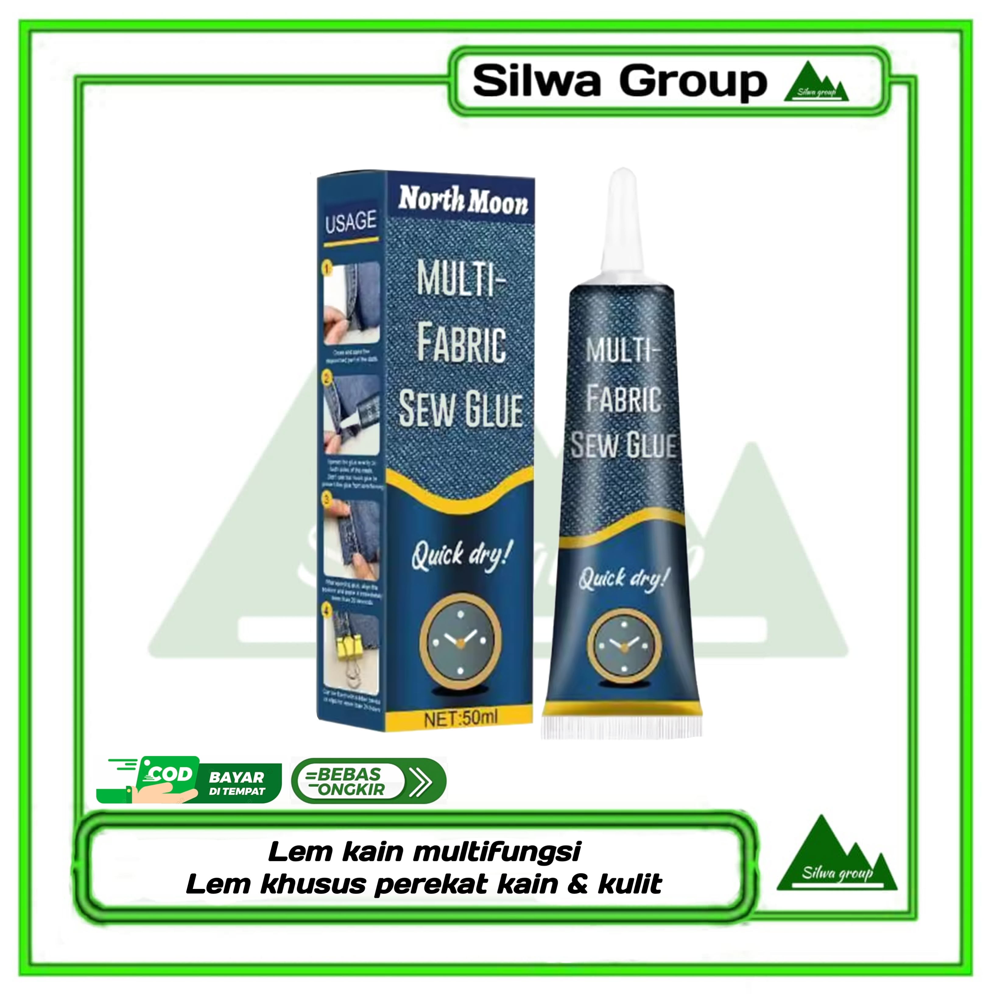 Lem kain dan manik manik multi fabric sew glue 50ml